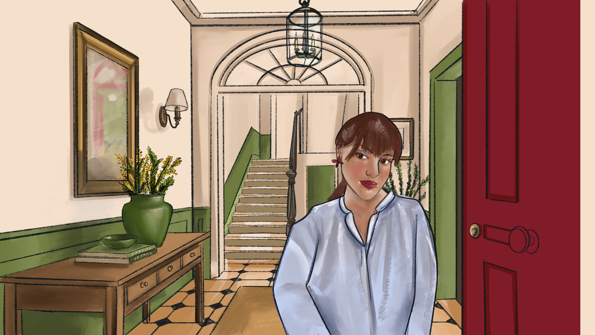 Entrée illustrée de la maison Vermeil